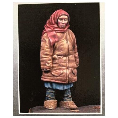 1/35 Scale WW2 Winter civilians Miniatures WWII Resin Model Kit Figure Free Shipping