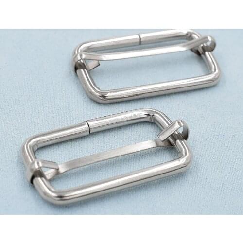 10 pieces/lot) iron wire. Circle. Square circle. Ms. bag accessories. Metal adjustment buckle. Luggage strap buckle