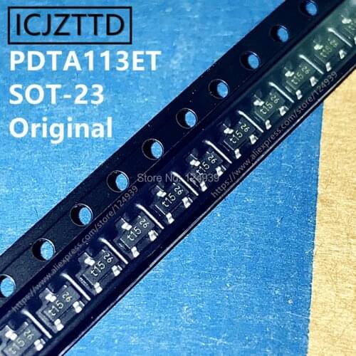 100PCS Original PDTA113ET marking 15 W15 p15 t15 SOT-23 SOT23 PDTA113ZK marking 27 PDTA113Z PDTA114EK marking 03 PDTA114E