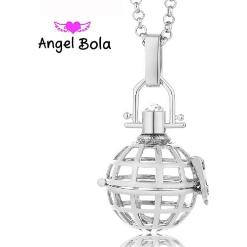 2019 New Angel Bola 3 Color Essential Oil Pendant Metal Angel Ball In Necklace Chime Jewelry Women Gifts For Lover L031