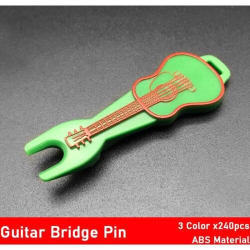 240pcs Guitar Ukulele String Nail Peg Guitar Bridge Pin Puller ABS Guitar Repair Tool