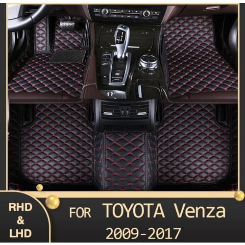 Car floor mats for Toyota VENZA 2009 2010 2011 2012 2013 2014 2015 2016 2017 Custom auto foot Pads automobile carpet cover