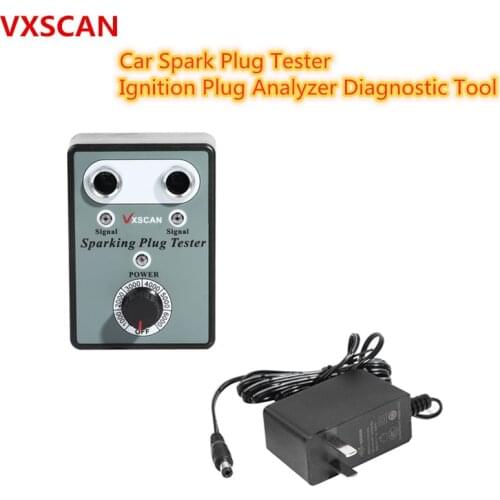 VXSCAN Car Spark Plug Tester with Adjustable Double Hole Detector Ignition Plug Analyzer