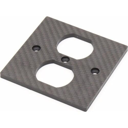 One pieces 3 Aerospace carbon fiber power wall distributor socket for DIY audio hifi