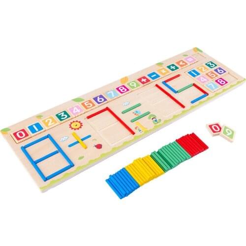 Kids Multifunction Puzzles Math Toy Wooden Funny Math Learning Sticks Educational Toys For Children Montessori Teaching Aids