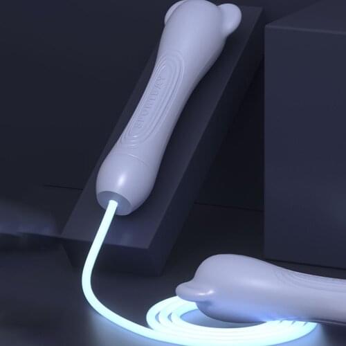 Kids Glowing Speed Jump Rope Men Women Gym PVC Skipping Rope Adjustable Length Workout Fitness Equipment Muscle Boxing Training