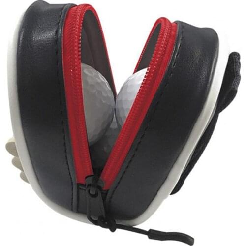 Golf Supplies Durable Golf Balls Carry Pocket Organizer Case Faux Leather Golf Ball Pouch Wear Resistant for Golf Club