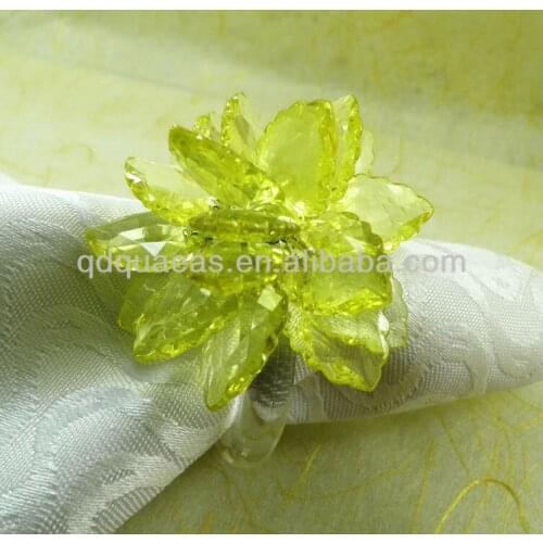 Beaded wedding napkin ring, napkin holder, decoration napkin ring