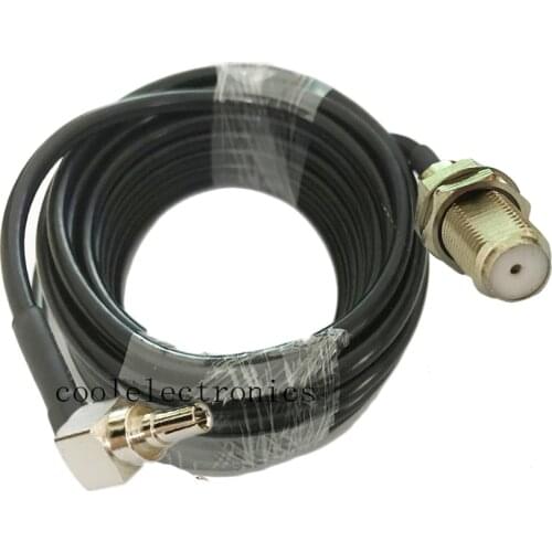 RG58 50-3 F Female to CRC9 Male Right Angle Connector RF Coaxial Coax Cable 50ohm 50cm 1/2/3/5/10/15/20/30m