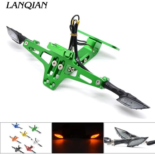 Motorcycle License Plate Bracket Licence Plate Holder For Kawasaki W800/SE Z1000 Z1000SX SX Tourer Z125 Z250