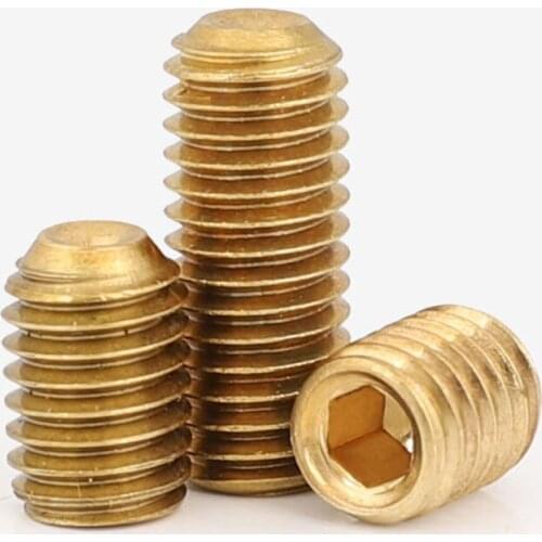 M3m4m5m6m8m10 DIN916 brass machine screw