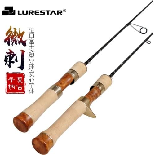 LURESTAR 1.33m 1.36m 1.4m 1.41m Trout Fishing Rod FUJI Guide Rings UL/L Power F/XF Action 2pcs Stream Rod Lure Fishing Rods