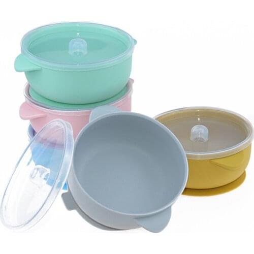 Baby Feeding Bowl Silicone Tableware for Kids Suction Bowl Baby Plate BPA Free High Quality Silicone Kids Toddler Assist