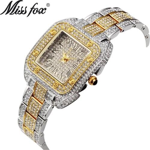 MISSFOX Ladies Wrist Watches Women Fashion Watch 2020 Brand Casual Square Carter Women Watches Waterproof Female Quartz Watch