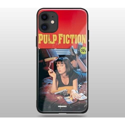 Pulp Fiction film poster soft silicone tempered glass For iPhone SE 6 6s 7 8 Plus X XR XS 11 Pro Max phone case cover shell