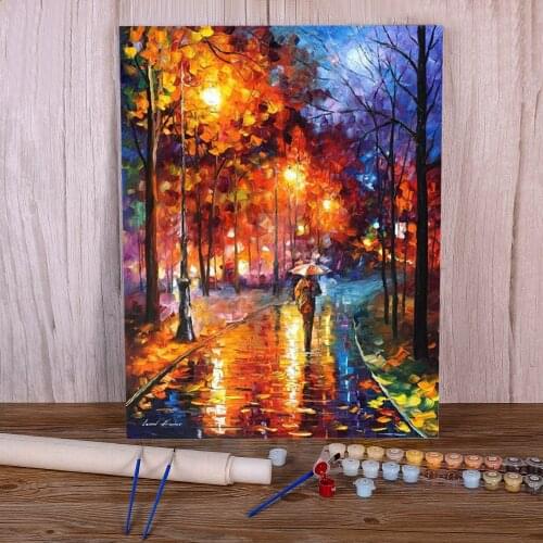 Christmas Emotions DIY Painting By Numbers Complete Kit Oil Paints 40*50 Oil Painting Loft Picture Crafts Wholesale