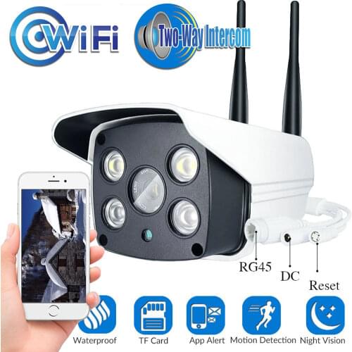 1080P 720P Outdoor Wifi IP Camera Color Night Vision for Motion Detection Surveillance Bullet CCTV Camera Two Way Audio