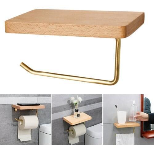 Nordic Luxury Paper Towel Rack Wooden Tissue Paper Storage Holder Toilet Roll Paper Holder Bathroom Organizer Tools Wall Decor