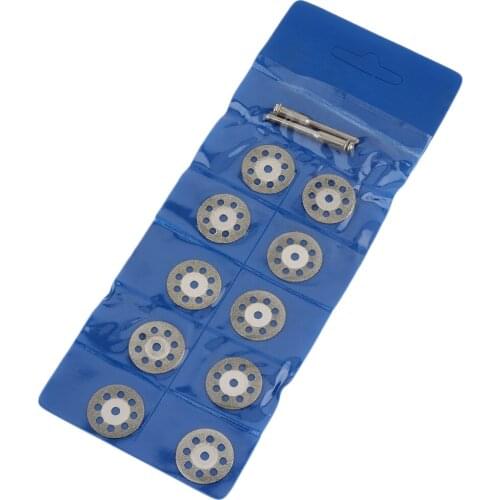 New 12Pcs Rotary Tool 22mm Circular Saw Blades Cutting Wheel Discs Mandrel Cutoff Cutter Power Tools hot