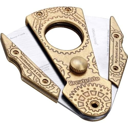 Cigar cutter sharpness double-edged portable cigar scissors CL-J51