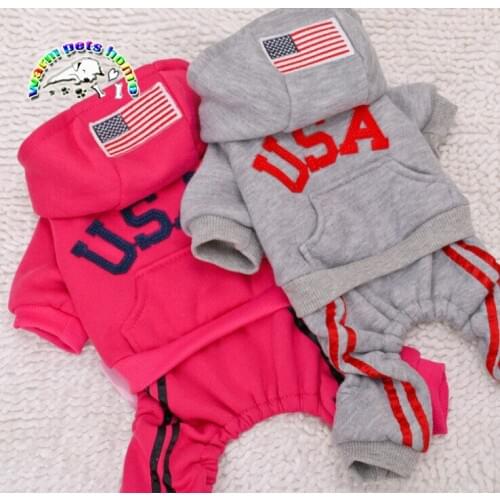 Dog Hoodies Pet Clothes For Dogs Coat Jackets Cotton Dog Clothes Puppy Pet Overalls For Dogs Costume Cat Clothing Pets Outfits