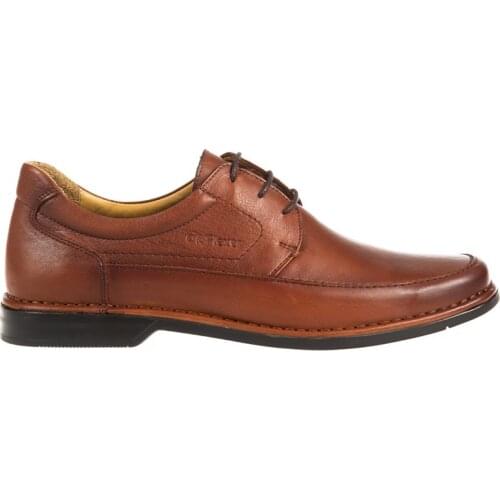 Orthopedic Genuine Leather Mens Casual Shoes Lace-Up Tan Color Four Seasons Comfortable Fit Comfort Suitable for Foot Anatomy Classic Wedding Shoes Wholesale Leather Inside Out Leather New Model 061601