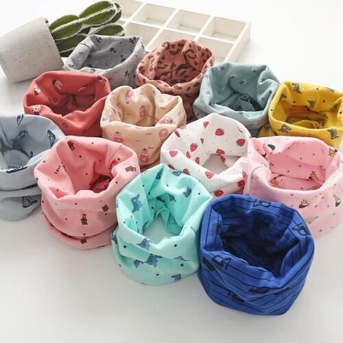 2019 new childrens bib collar Korean version warm floral baby kids boy girl Variety scarf