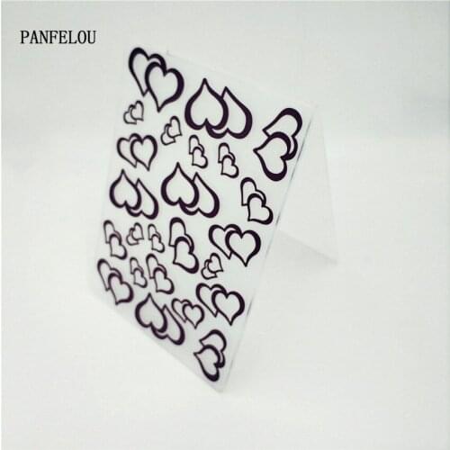 HOT plastic Love craft card making paper card album wedding decoration clip Embossing folders