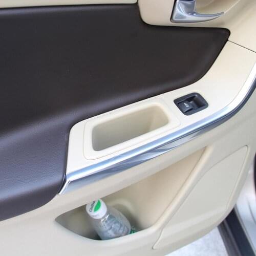 Beige Back Glove Armrest Storage Box Door Handle Tray for VOLVO S60 S60L V60 2009-2017 Accessories Car Styling With Mat