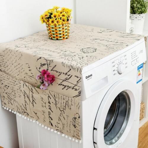 Dustproof Washing Machine Coat Cotton Dust Proof Refrigerator Cover Europe Style Sunscreen Protection Case Household Supplies