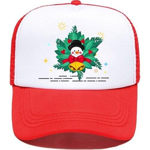 Christmas Adjustable 1PCS Mesh Cap Custom Logo Hat BlacK Red Green Snapback Wholesale White Men Women Simple Casual Wholesale