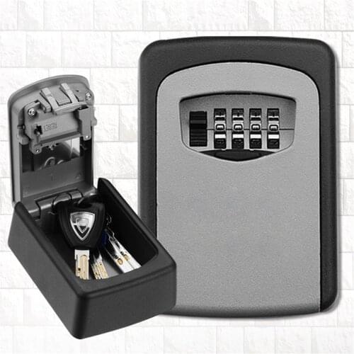 Password Key Box Large Size Decoration Key Code Box Key Storage Lock Box Wall Mounted Password Box Outdoor Key Safe Lock Boxes