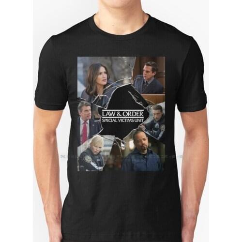 Law And Order : Svu Crack Poster T Shirt 100% Pure Cotton Law And Order Svu Olivia Benson Rafael Barba Amanda Rollins Sonny