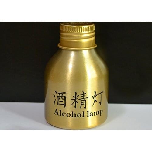 1pc Empty 50ml Chemistry Alcohol Burner Lamp Portable Metal Alcohol Lamp Lab Equipment Heating Laborotary Supplies