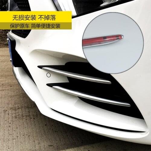 2021 Suitable For Benz Mercedes New A-class A200l A180l A250 A35l Amg Fog Light Decorative Strip Wind Knife Decoration Modificat