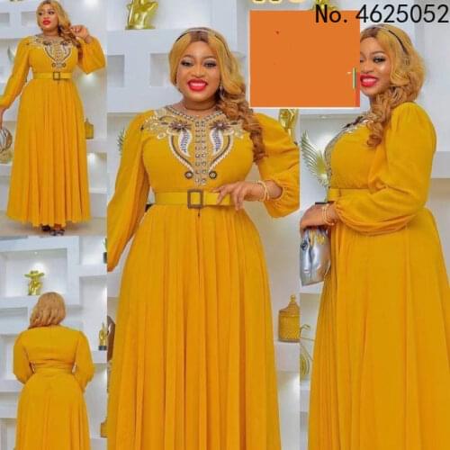 African Dresses For Women Dashiki Midi Dress 2021 Summer Plus Size Dress Ladies Traditional African Clothing Fairy Dreess