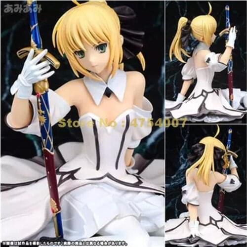 Anime fate stay night saber lily pvc action figure collection model 13cm Toy