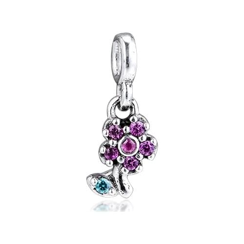 CKK My Pretty Flower Charms 925 Original Fit Pandora Me Bracelets Sterling Silver Charm Beads for Jewelry Making Bead kralen
