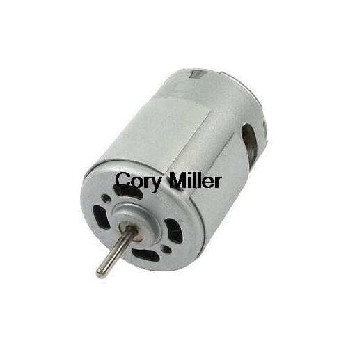 2.3mm Dia Shaft 2 Pin Terminal DC6V-24V 17240RPM 0.79A R380 Motor for Boat Model