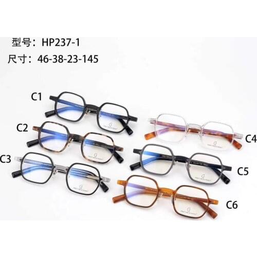 Belight Optiacl Acetate Irregular Shape Glasses Frame Men Women Prescription Eyeglasses Retro Optical Frame Eyewear HP237-1