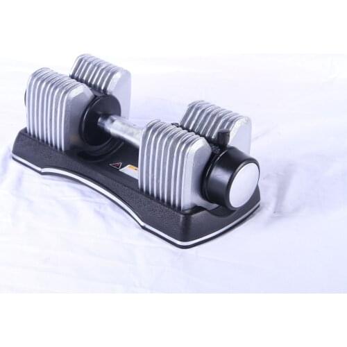 Mens Home Fitness Adjustable Detachable 50lbs 25kg Cast Iron Spray Dumbbells