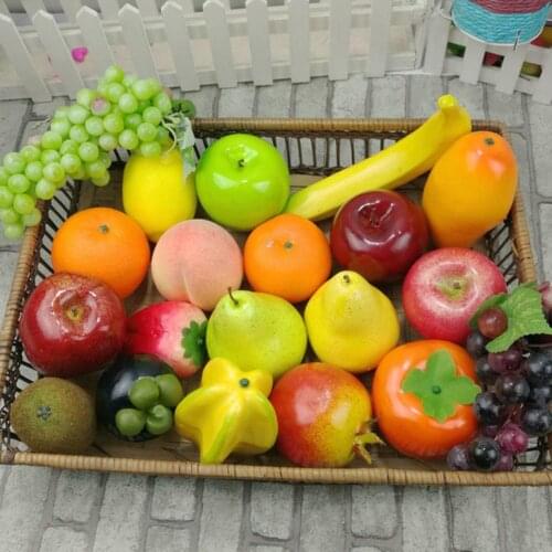 Artificial Foam Plastic Fruit Lifelike Fruits Photography Prop Party Home Decoration kitchen accessorie Home Wedding Party Decor
