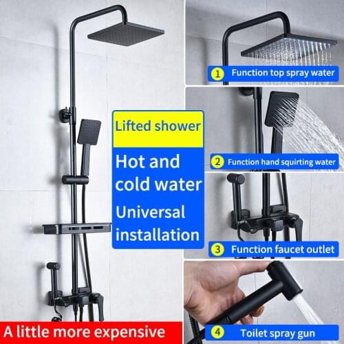 IWJOO Black Shower Systems