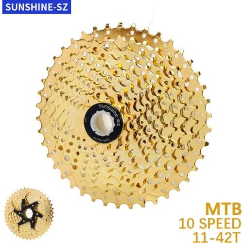 SUNSHINE MTB Cassette 10S 8/9/10/11/12 Speed 32/36/40/42/46/50/52T Mountain Bicycle Freewheel Bicycle Sprocket For Shimano/SRAM
