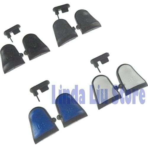 For Playstations 4 L2 R2 Triggers Buttons + Dust Plug Skidproof Anti-sweat Designor For Dualshock 4 Controller For PS4 & Slim