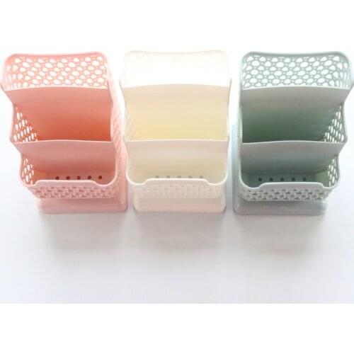 Domikee Cute Korean large capacity office school desk stationery organizer student pens stationery holder desk accessories