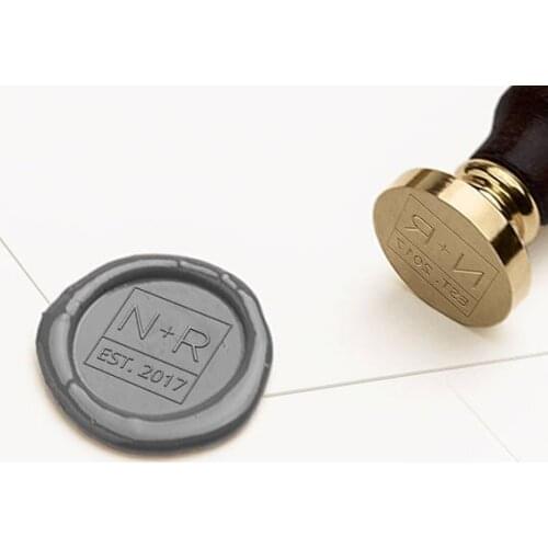 Monogram Wax Seal Stamp, Initials Wax Seal, Monogram Wax Stamp, Envelope Wax Seal