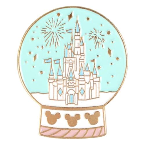 Cartoon Fairytale castle Enamel Pin Crystal ball Brooches Bag Clothes Lapel Pin Fun Badge Jewelry Gift for Girls Brosche Spille
