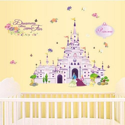 Princess Wall Stickers Girl children kids bedroom home decor decorative decals sticker home decoration