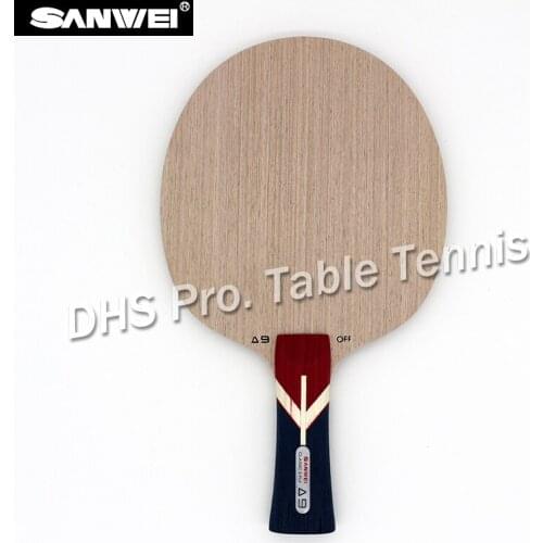 Sanwei 2017 New A9 (5 Ply, A Whole Piece of Central Ayous Wood as Core, Powerful Attack) Table Tennis Blade Ping Pong Racket Bat